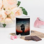 White glossy mug