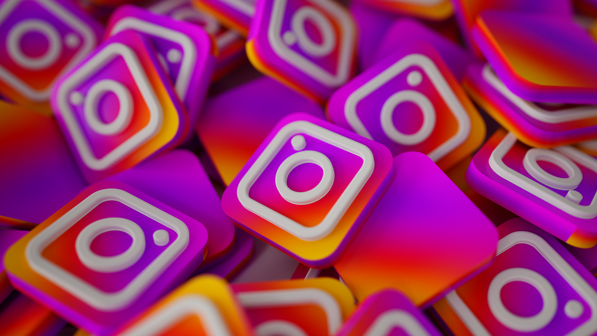 3D instagram icons
